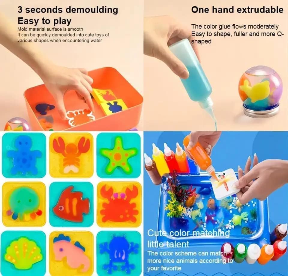 SkyShopy Plastic Magic Water Elf Toy Kit || 3D Handmade Water Toy || Aqua Fairy Toy Set For Kids || Creative 3D Handmade Magic Gels Toys (Pack Of 1) SkyShopy Plastic Magic Water Elf Toy Kit || 3D Handmade Water Toy || Aqua Fairy Toy Set For Kids || Creative 3D Handmade Magic Gels Toys (Pack Of 1)